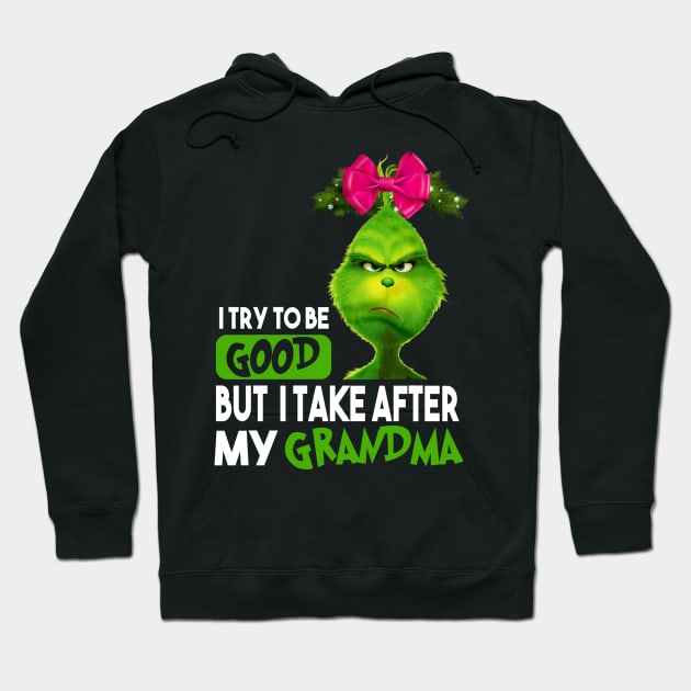 Funny Grinch Christmas Grinch Funny Gift Grinchmas Grinch Lovers Hoodie by Archer Expressionism Style